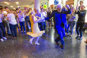... no more holding back!  Professor Karl Max Einhäupl, CEO of Charité, was quick to get on the dance floor with Astrid Lurati, Hospital Director.